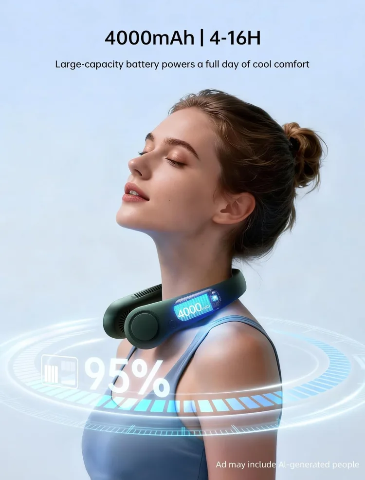 Maker graphic '4000mAh | 4-16H' with a battery icon reading 95 percent